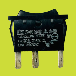 Arcolectric C1420VA (black)  10A/250V Rocker Switch